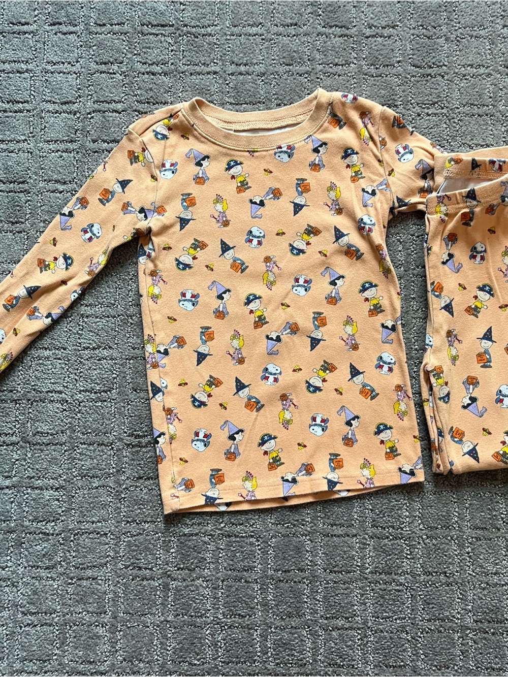 Jamie & Jack Kids Long Sleeve Snoopy Halloween Pajama set